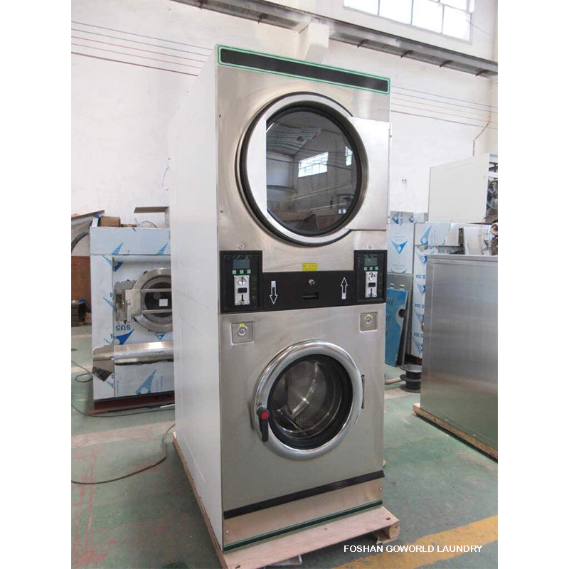 GOWORLD double self laundry machine directly price for commercial laundromat