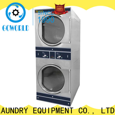 GOWORLD 8kg15kg stackable washer dryer combo steam heating for commercial laundromat