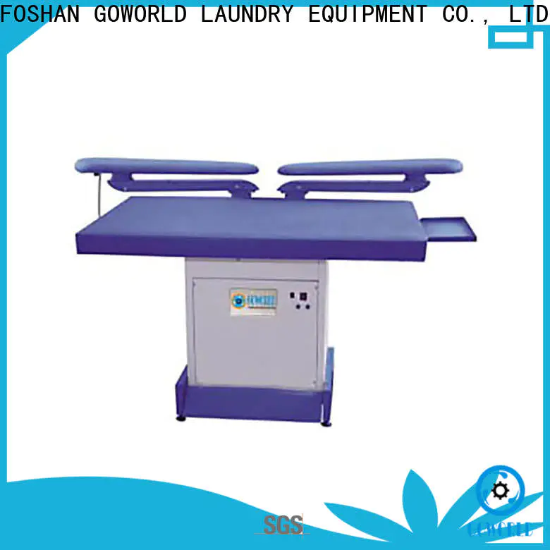 GOWORLD iron laundry press machine pneumatic control for dry cleaning shops