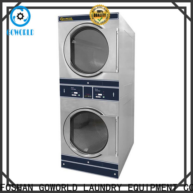 GOWORLD Energy Saving stackable washer dryer combo electric heating for laundry shop