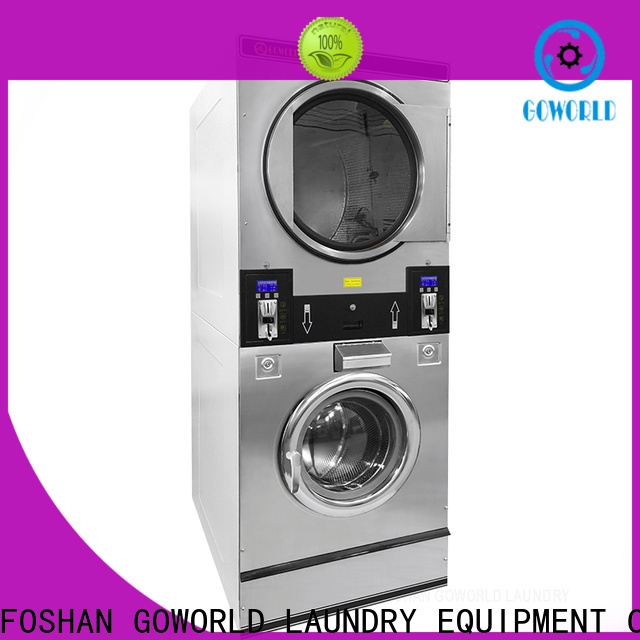GOWORLD 8kg12kg self service washing machine natural gas heating for hotel