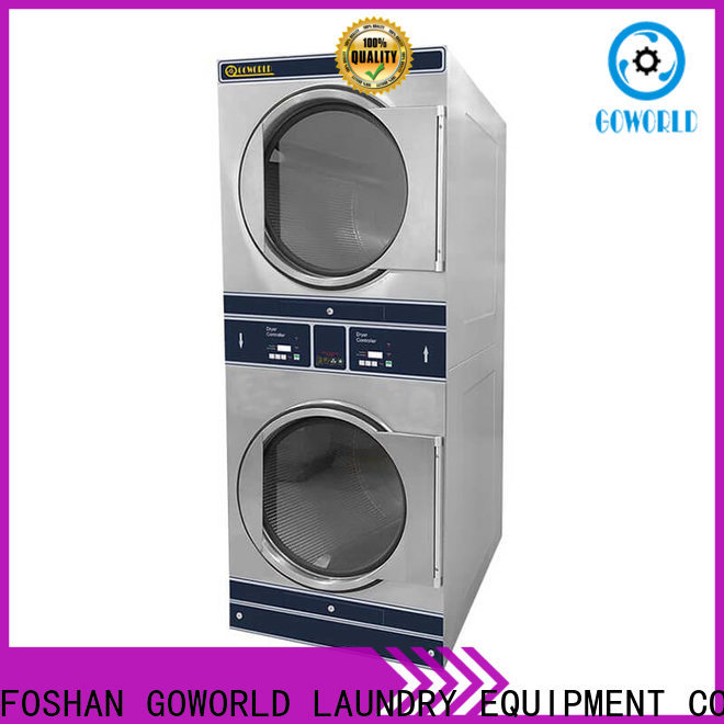 GOWORLD Energy Saving stacking washer dryer electric heating for commercial laundromat