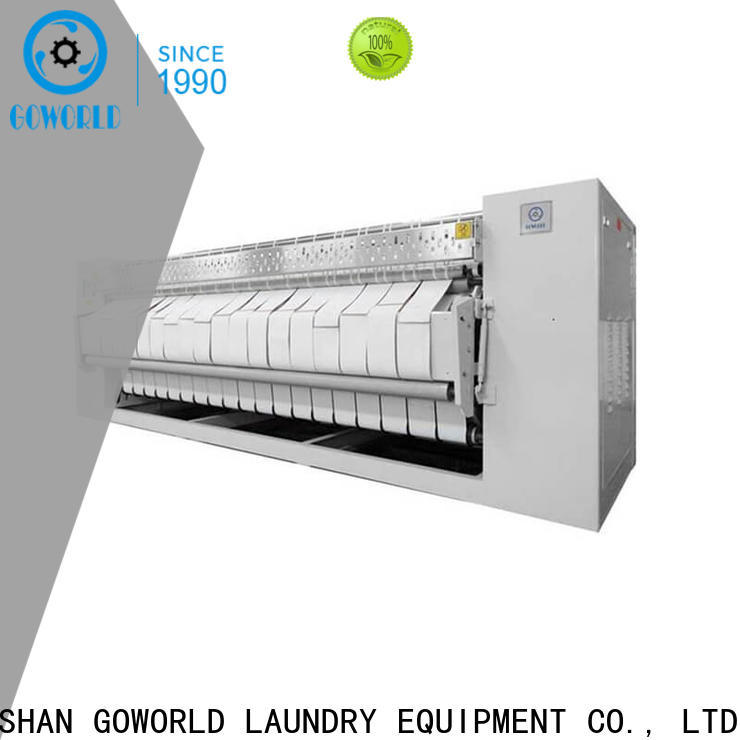 GOWORLD stainless steel flatwork ironer easy use for laundry shop