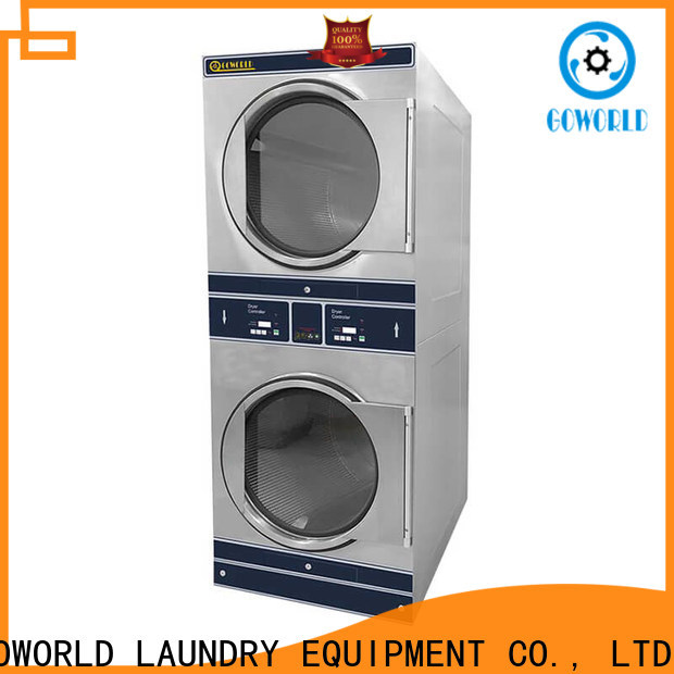 GOWORLD Easy Operated stackable washer and dryer sets LPG gas heating for fire brigade