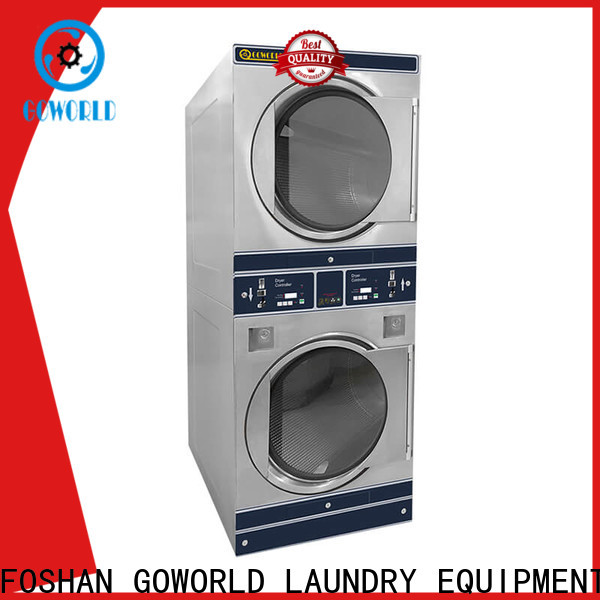 GOWORLD automatic self laundry machine LPG gas heating for commercial laundromat