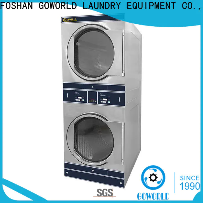GOWORLD Automatic stackable washer dryer combo electric heating for fire brigade