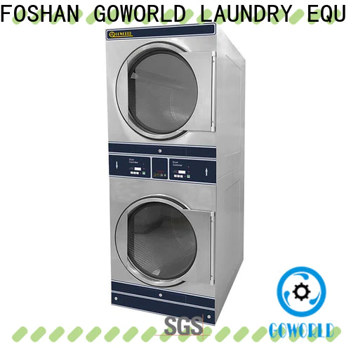 GOWORLD hotel stackable washer and dryer sets electric heating for fire brigade