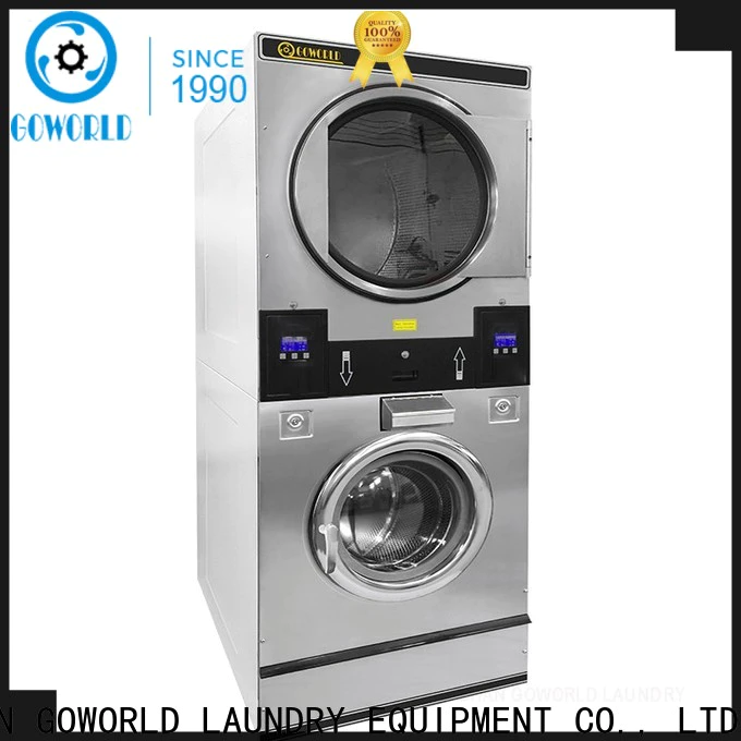 Manual stacking washer dryer drying electric heating for commercial laundromat