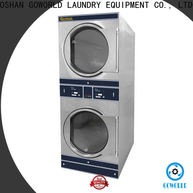 GOWORLD Energy Saving stacking washer dryer steam heating for school