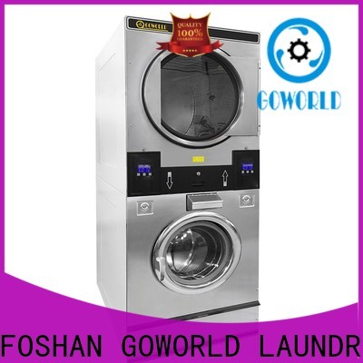 Easy Operated stackable washer and dryer sets drying natural gas heating for commercial laundromat