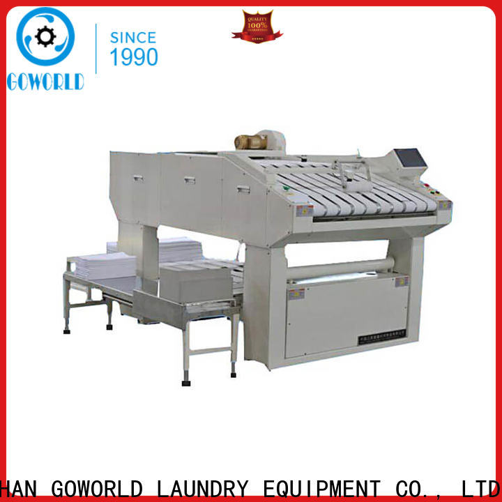 GOWORLD bedsheets folding machine high speed for laundry factory