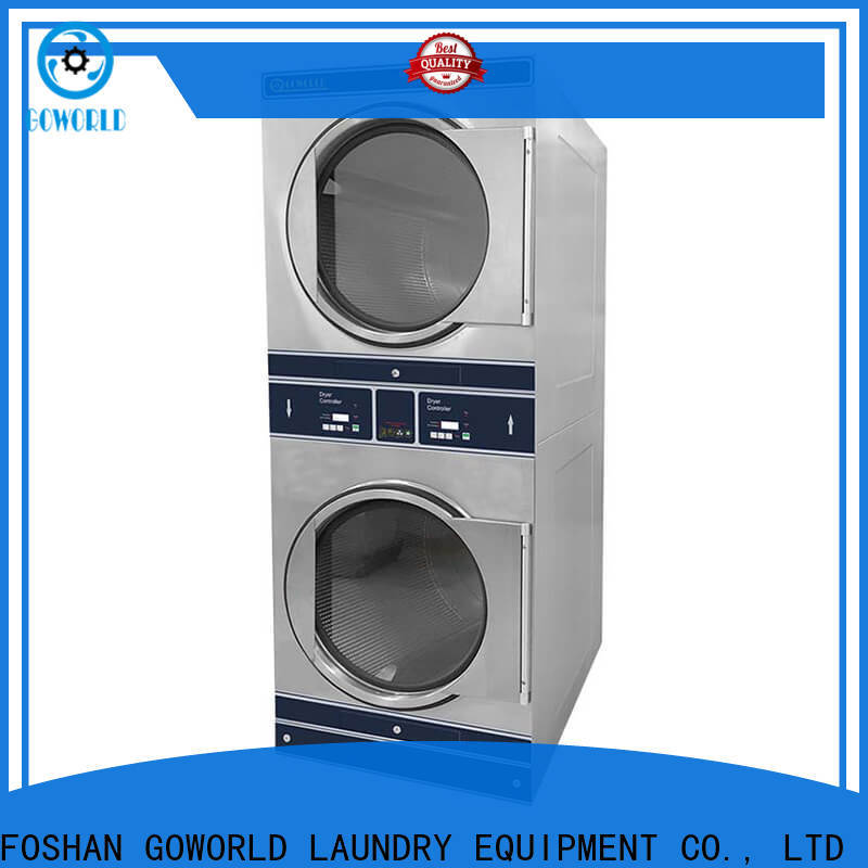 GOWORLD machine stackable washer dryer combo electric heating for hotel