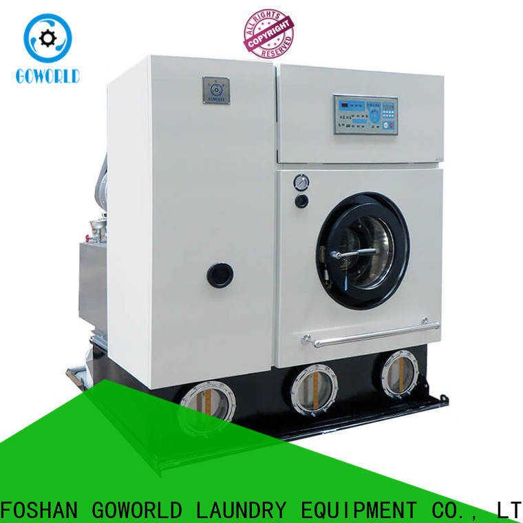 GOWORLD dry dry cleaning washing machine China for railway company