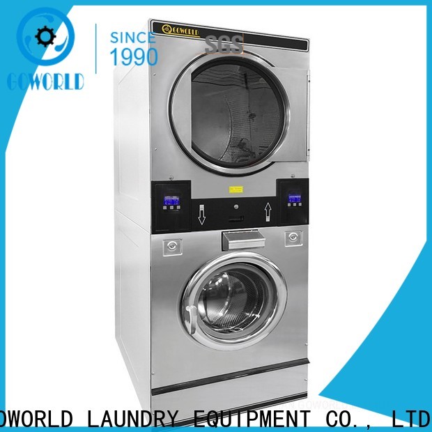 GOWORLD Energy Saving stackable washer and dryer sets electric heating for hotel