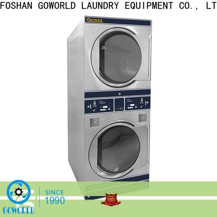 stainless steel self laundry machine dryer LPG gas heating for hotel