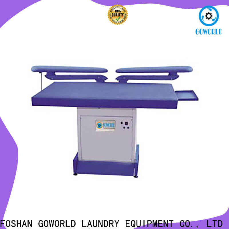 GOWORLD industrial iron press machine Manual control for laundry