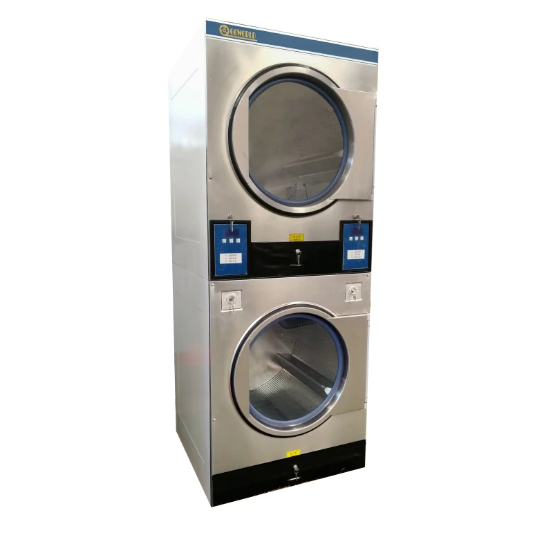 12kg-15kg Combo stack drying machine in commercial laundromat,school,fire brigade