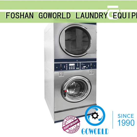 GOWORLD coin operated stackable washer and dryer selfservice for hotel