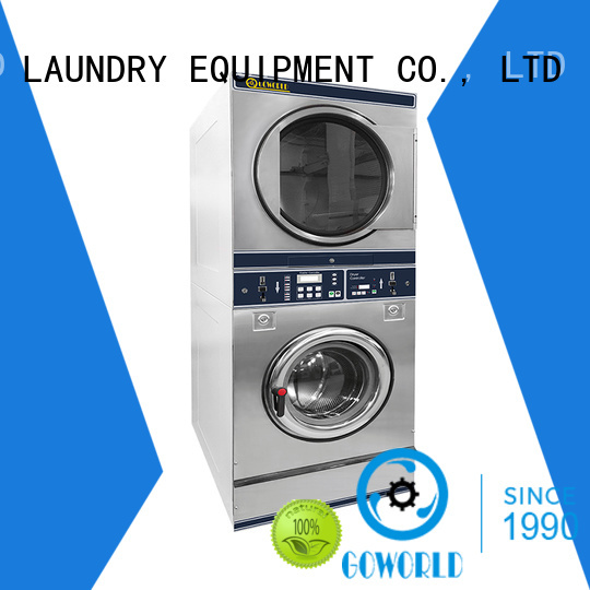 combo coin washing machine LPG gas heating for laundry shop GOWORLD