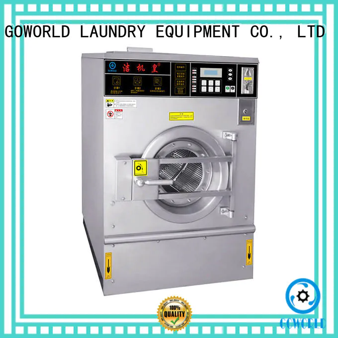GOWORLD double self laundry machine steam heating for hotel
