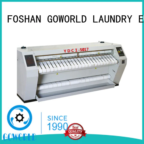 GOWORLD heating flat roll ironer for sale for textile industries