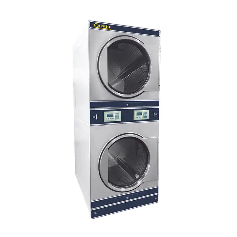 12kg-15kg Combo stack drying machine in commercial laundromat,school,fire brigade