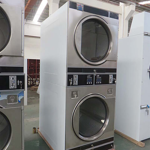 convenient self laundry machine clothes LPG gas heating for commercial laundromat