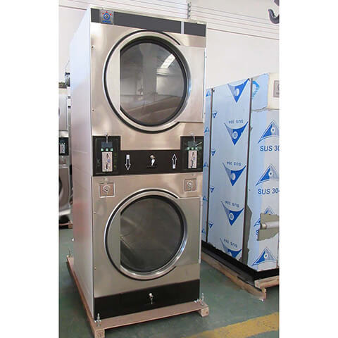 convenient self laundry machine clothes LPG gas heating for commercial laundromat