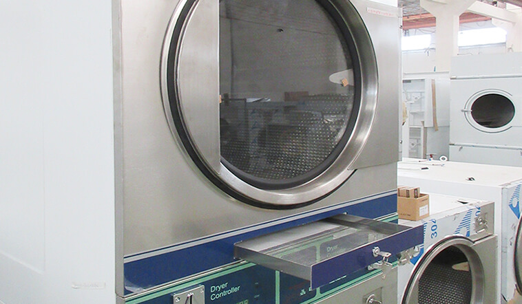 convenient self laundry machine clothes LPG gas heating for commercial laundromat-5