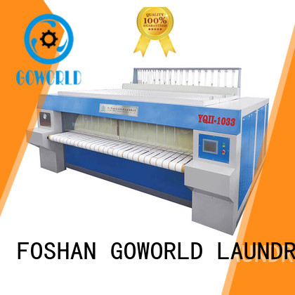 GOWORLD roller flat roll ironer free installation for textile industries