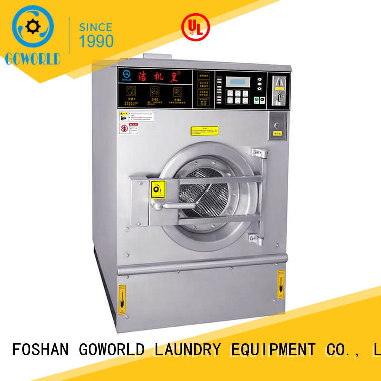 GOWORLD coin self-service laundry machine LPG gas heating for school