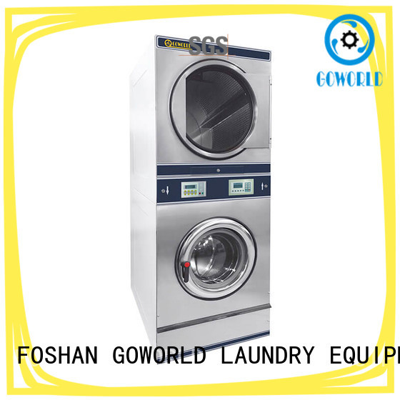 GOWORLD Energy Saving stackable washer dryer combo electric heating for school