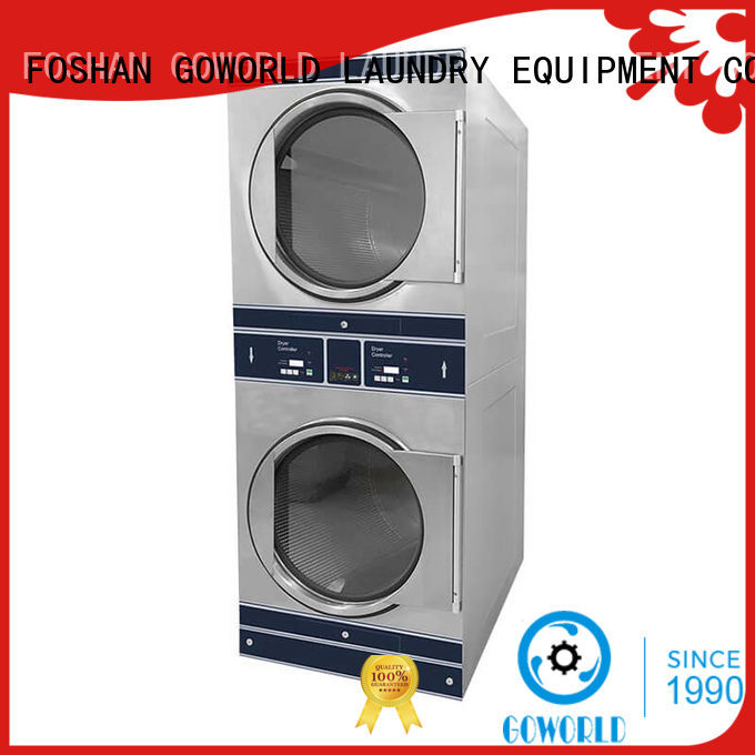 GOWORLD brigade stackable washer dryer combo electric heating for laundry shop