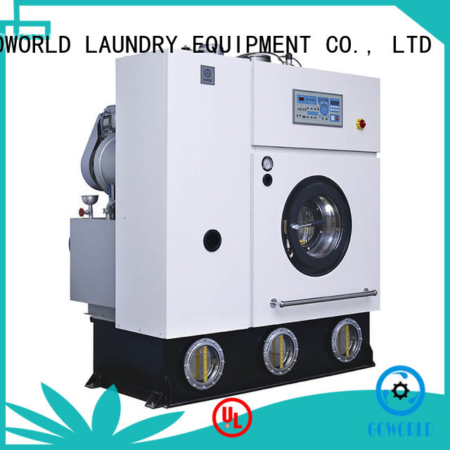 GOWORLD stainless steel dry cleaning machine Easy operated for railway company