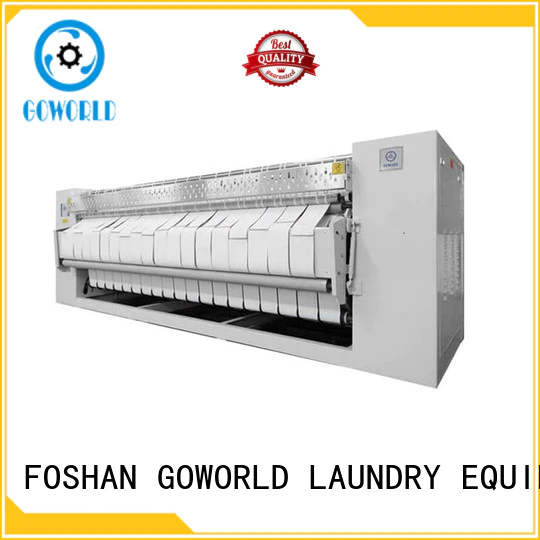 GOWORLD stainless steel roller ironing machine free installation for hotel