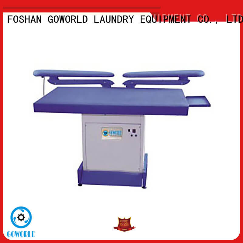 GOWORLD form industrial iron press machine pneumatic control for dry cleaning shops