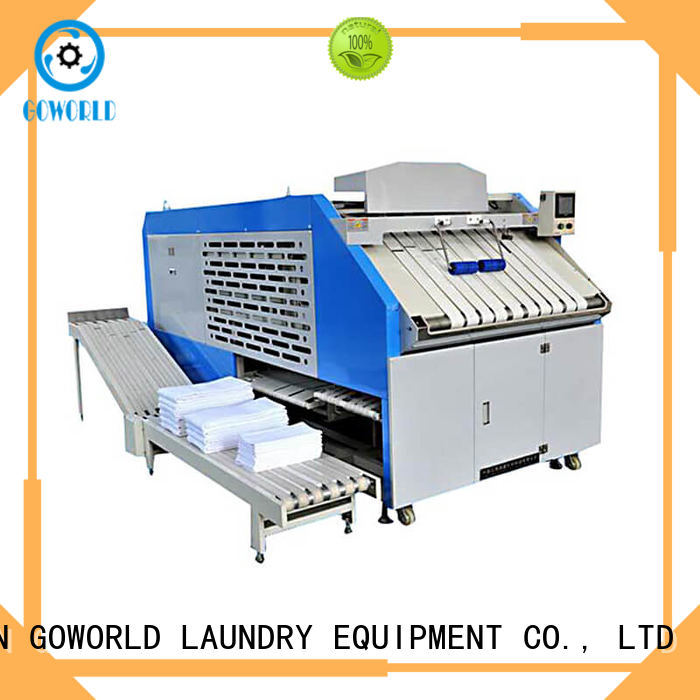 GOWORLD machine towel folding machine high speed for laundry factory