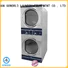 Easy Operated stacking washer dryer commercial natural gas heating for laundry shop