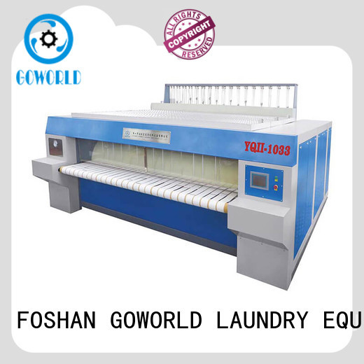 GOWORLD stainless steel roller ironing machine factory price for textile industries