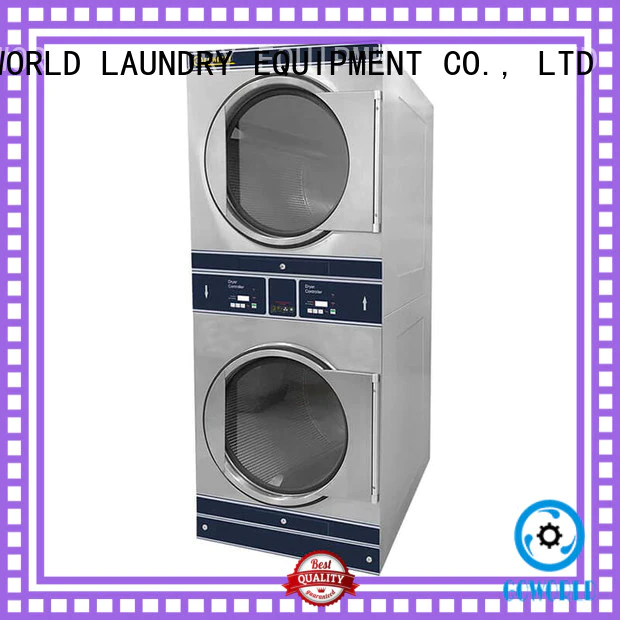 Low Noise stacking washer dryer brigade steam heating for hotel
