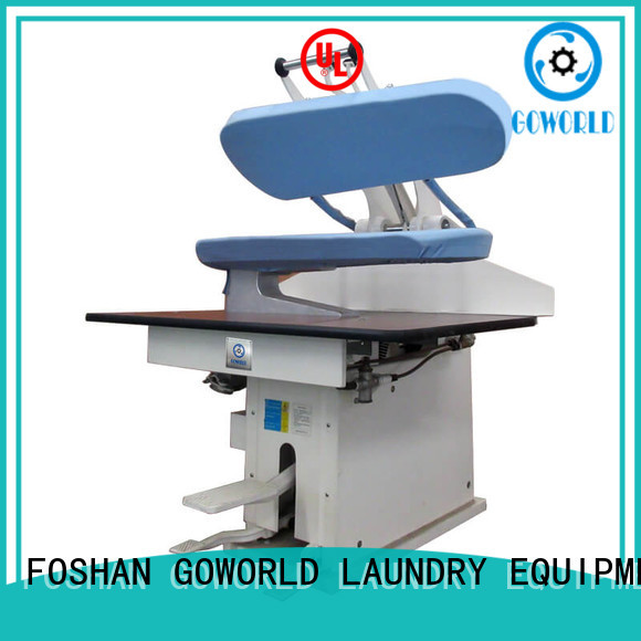 GOWORLD form laundry press machine Manual control for railway company