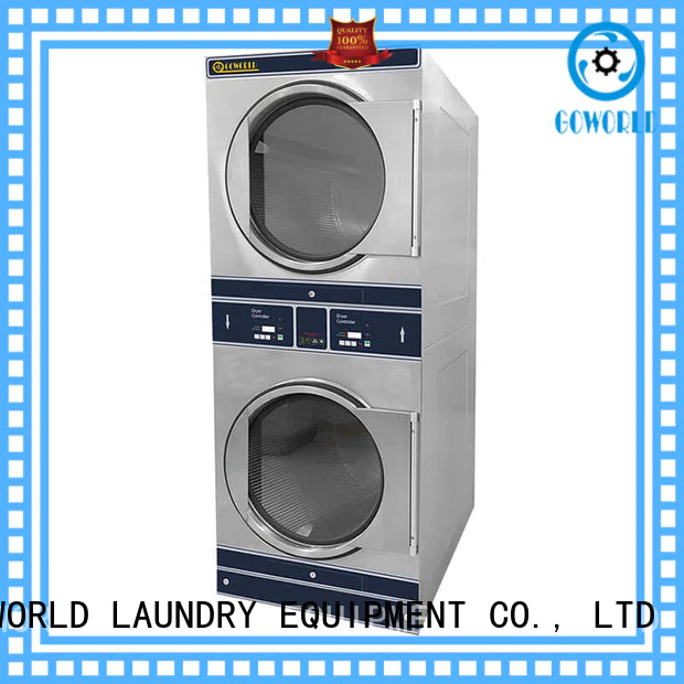 GOWORLD Energy Saving stackable washer dryer combo steam heating for hotel