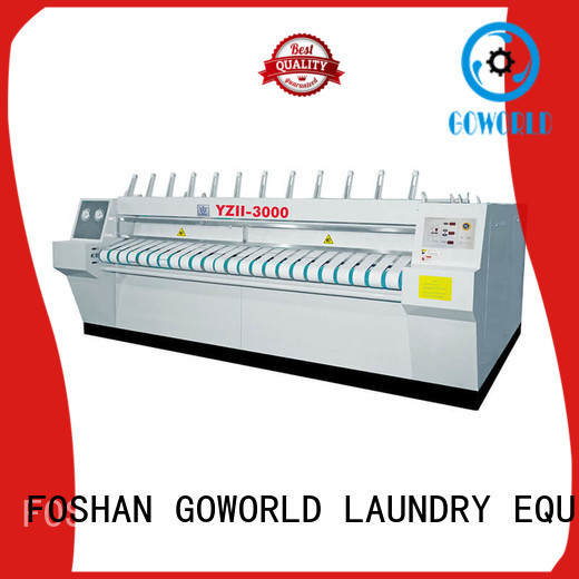 GOWORLD stainless steel flatwork ironer free installation for laundry shop