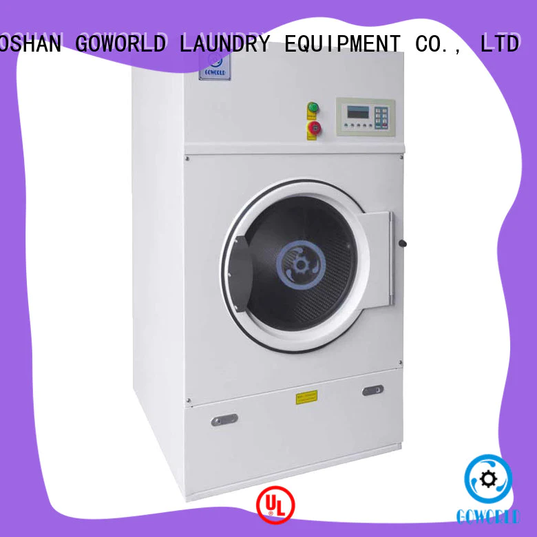 GOWORLD Stainless steel electric tumble dryer low noise for hospital