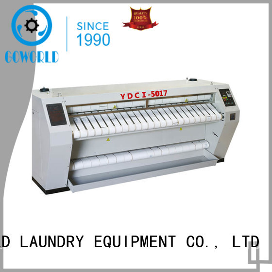 GOWORLD safe flat work ironer machine easy use for textile industries