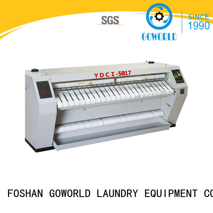 GOWORLD stainless steel flat work ironer machine factory price for textile industries