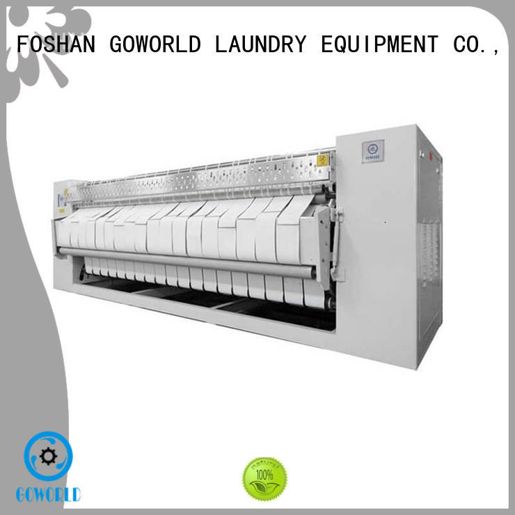 GOWORLD textile flat roll ironer free installation for laundry shop