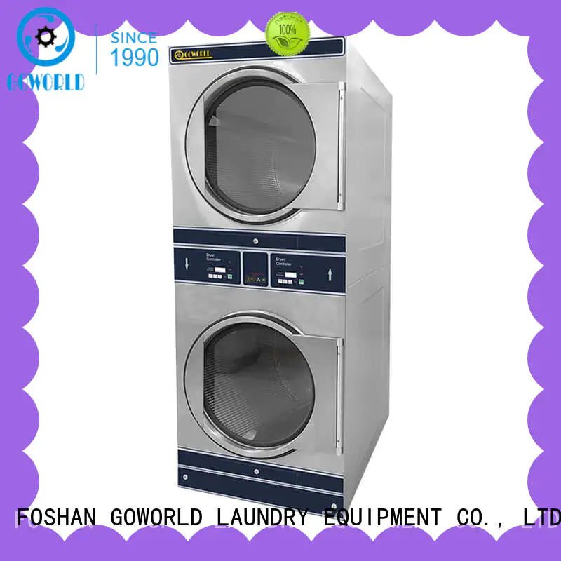 GOWORLD 8kg15kg stacking washer dryer LPG gas heating for fire brigade