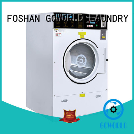 GOWORLD safe use self service laundry equipment LPG gas heating for commercial laundromat