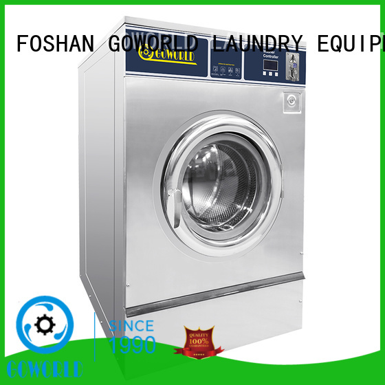GOWORLD safe use self service laundry equipment steam heating for laundry shop